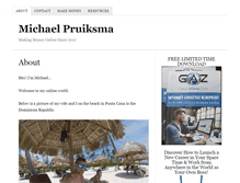 Tablet Screenshot of michaelpruiksma.com